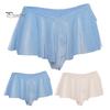 Women Shorts V-shaped Low Waist Ultra Short Pleated Solid Color Patchwork Elastic Soft Summer Lady Party Club Mini Skirt
