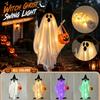 Halloween Ghost Witch Hanging Decoration with Swing and Pumpkin Bag for Indoor Outdoor Yard Party Display