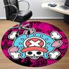 1pc One Piece Pirate Flag Skull Office Round Area Rug, Under Office Chairs Bedroom Living Room Home Decor  A1022132