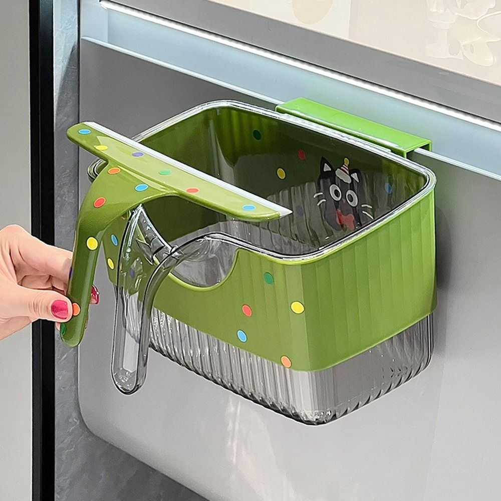 Space Saving Cabinet Door Compost Bin Plastic Food Waste Bin Kitchen Wastebasket  Bathroom