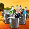 Resfriador de Vinho e Cerveja Balde de Gelo de Punch de Aço Inoxidável para Festa de Cerveja e Vinho Acessórios Resfriador de Gelo Portátil com Alça