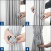 Rope Knitting Curtain Tiebacks Decorative Holdback Clip Buckle Window