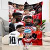 Bayern München Deken Duurzaam Comfort Geweldig voor Kantoor Kantoorstoel Bank Vier Seizoenen Multifunctioneel Warm Decor