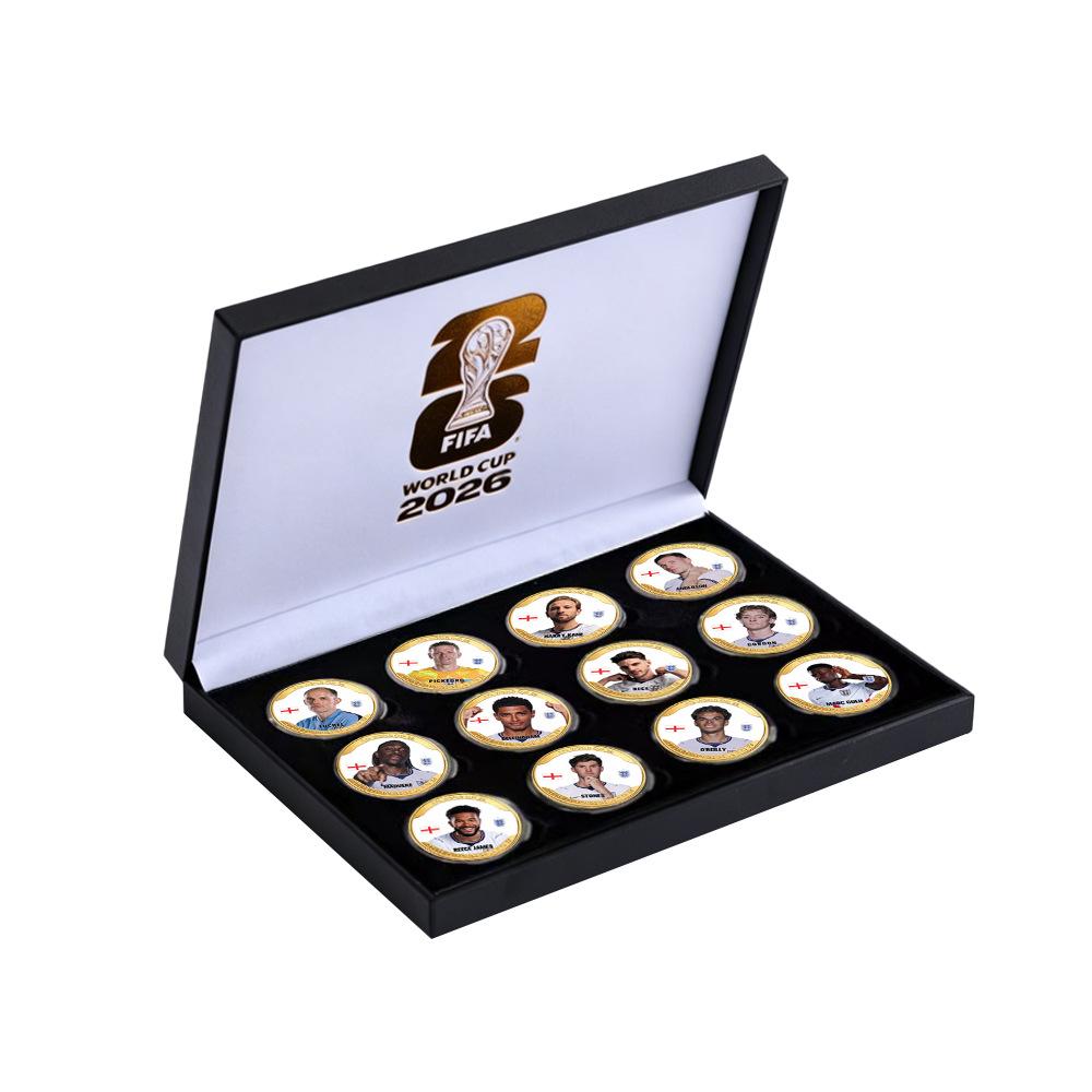 Monede Comemorative Cupa Mondială 2026 Colecție Campionat Cadou Fotbal