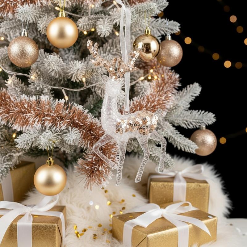 Shatterproof Acrylic Snowflakes Hanging Decorations For Indoor and Outdoor Christmas Displays