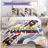 Colombia Football Printed Bedding 3 Piece Set Cozy Breathable Bed Cover Set As Housewarming Holiday Gift