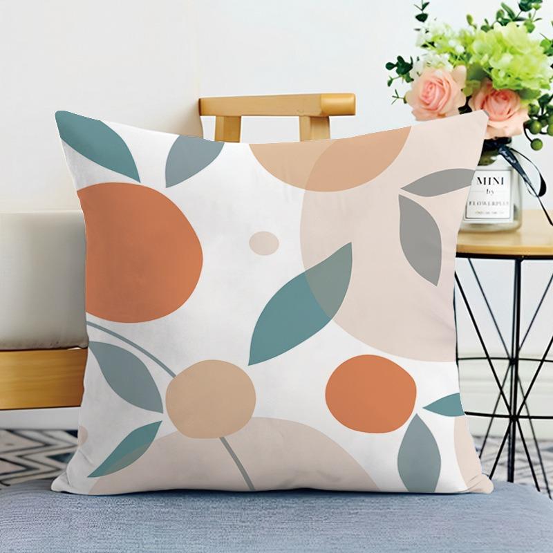 Morandi Simple Printed Decorative Pillowcase Bedroom Living Room Square Cushion Pillowcase