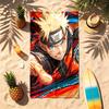 Naruto (14) Serviette de plage Thème Résistante au sable Douce et Confortable Convient pour la Piscine le Camping le Yoga et la Plongée Un Voyage