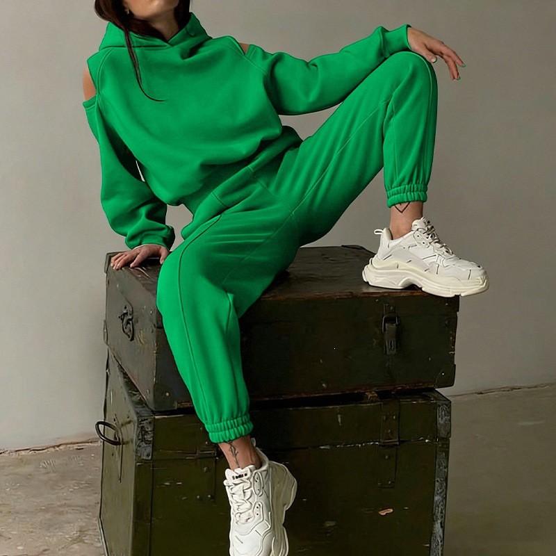 2026 Womens Casual Lounge Set Hooded Sweatshirt Wide Leg Pants Outfit