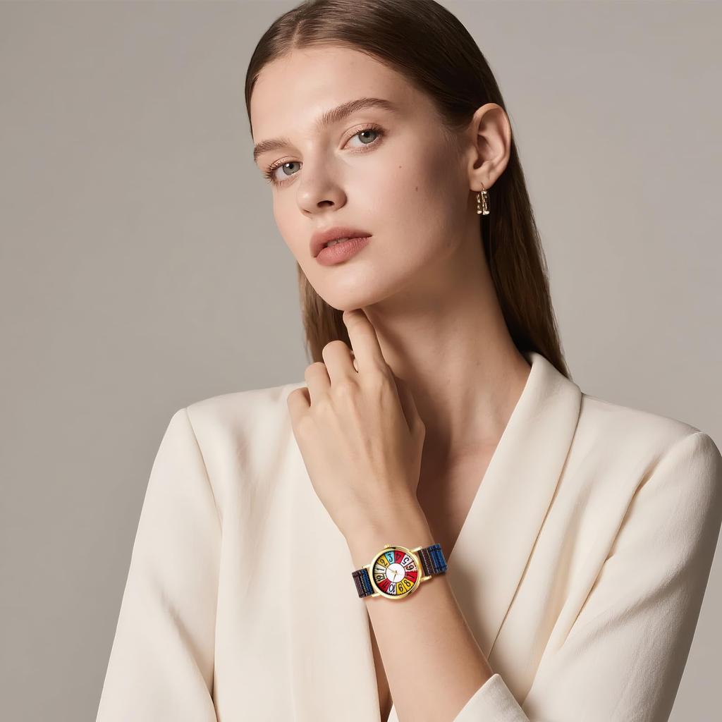 Bohemian Watch with Genuine Leather Antique Analog Waterproof Quartz Cute Fashion Watch for Women Perfect Gift for Day Women's Strap, Design Display,