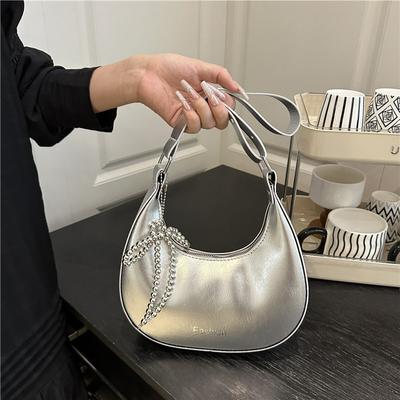 Mode beliebt Nische lässig einfarbig neue Sommer mode vielseitig einfach Pendler Schulter Achseltasche Damen