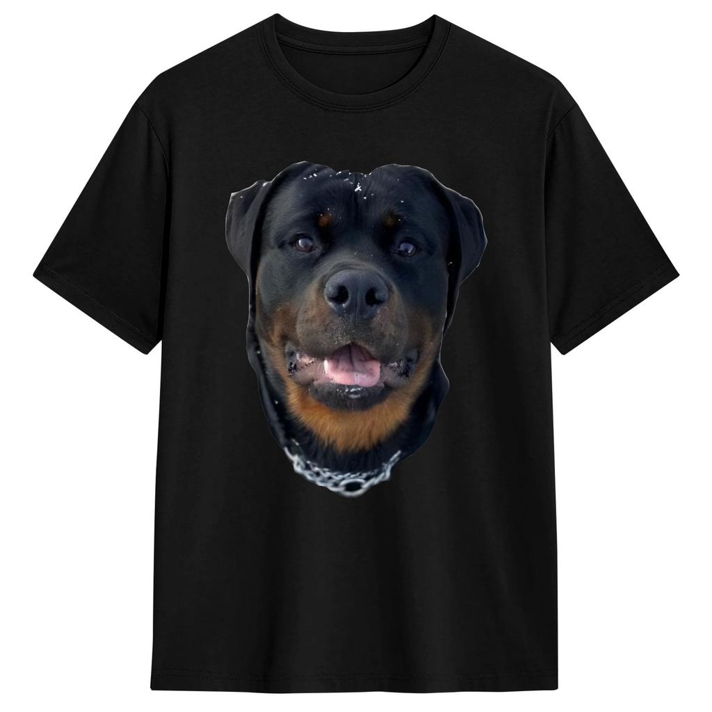 Funny Border Collie Face Portrait Pure Cotton T Shirt For Couple Beach Y2K TShirts ONeck Harajuku Tees Oversized Clothes