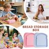 Bread Storage Box Wheat Straw Material Toast Sandwich Container Portable Lunch Box Leak Proof Airtlid Food Grade Eco Friendly