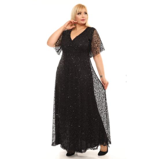 

Женское вечернее платье с пайетками