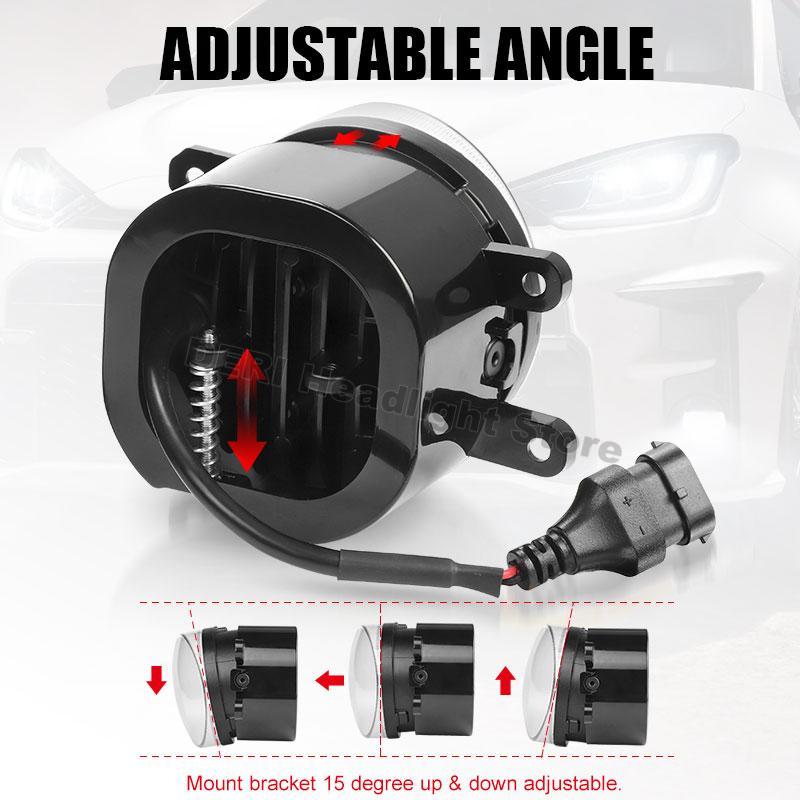 3 inch LED Fog Light 30W 6000K White Flat Driving Beam Off Road Driving Lamp For Toyota 4Runner Avalon Camry Corolla Highlander