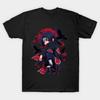 Asian Size Cotton Unisex Tshirt Print T-shirt Itachi Uchiha Akatsuki T-shirt No-Cut Print Regular Fit