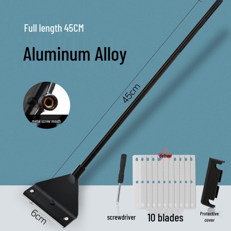 Aquatic Plant Tank Cleaning Set: Algae Scraper, Seaweed Remover, Moss Knife, No Dead Angle Brush Tool.