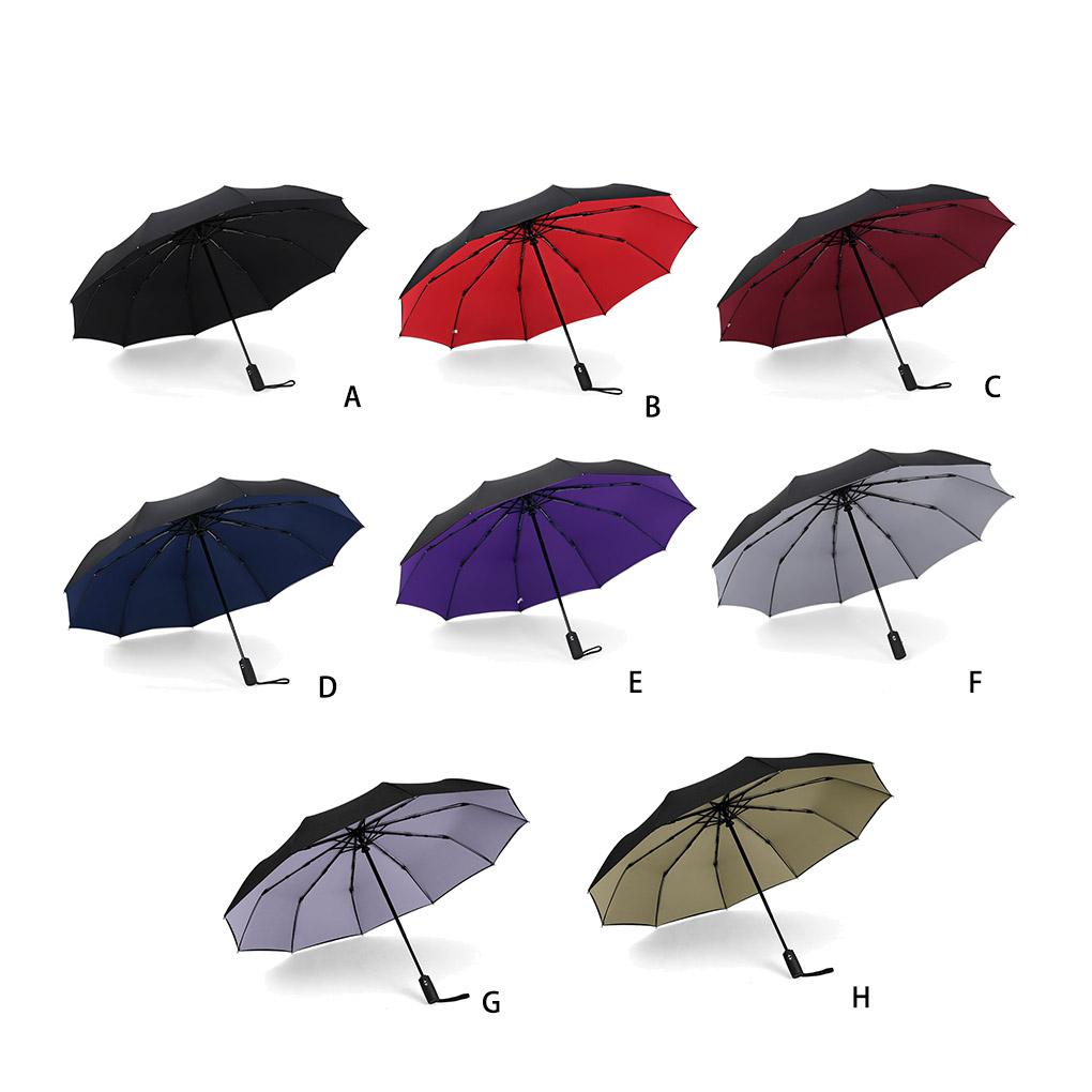 Double Layer Umbrella Folding Fully Automatic 10K Strong Luxury Male Sunshade Oversize Large Umbrellas Parasol