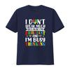 I Dont Speak Much Autistic Toddler Boy Girl Autism Awareness T Shirt Vintage Washed Streetwear Stylish Unisex Designer Clothes