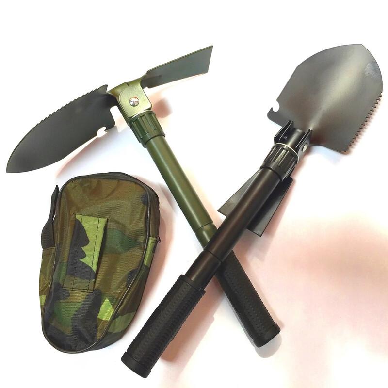 Brangdy Small Foldable Survival Shovel & Hoe