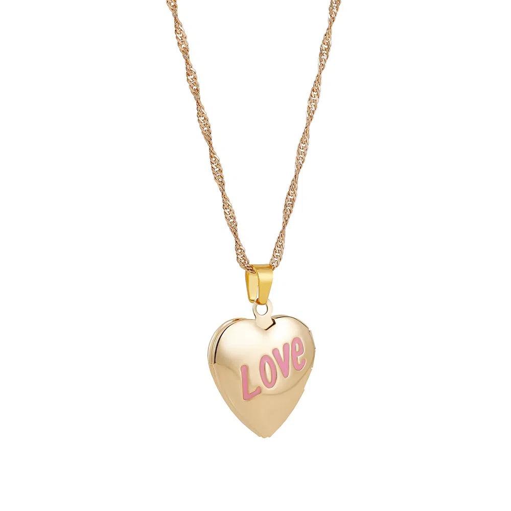 Stainless Steel Photo Frame Necklace Moon Sun Couple Choker Chain Heart Photo Pendant  Jewelry