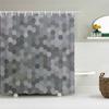 3d Bathroom Curtains Colorful Geometry Shower Curtains Waterproof Fabric With 12 Hooks Home Decor Washable Bath Screen