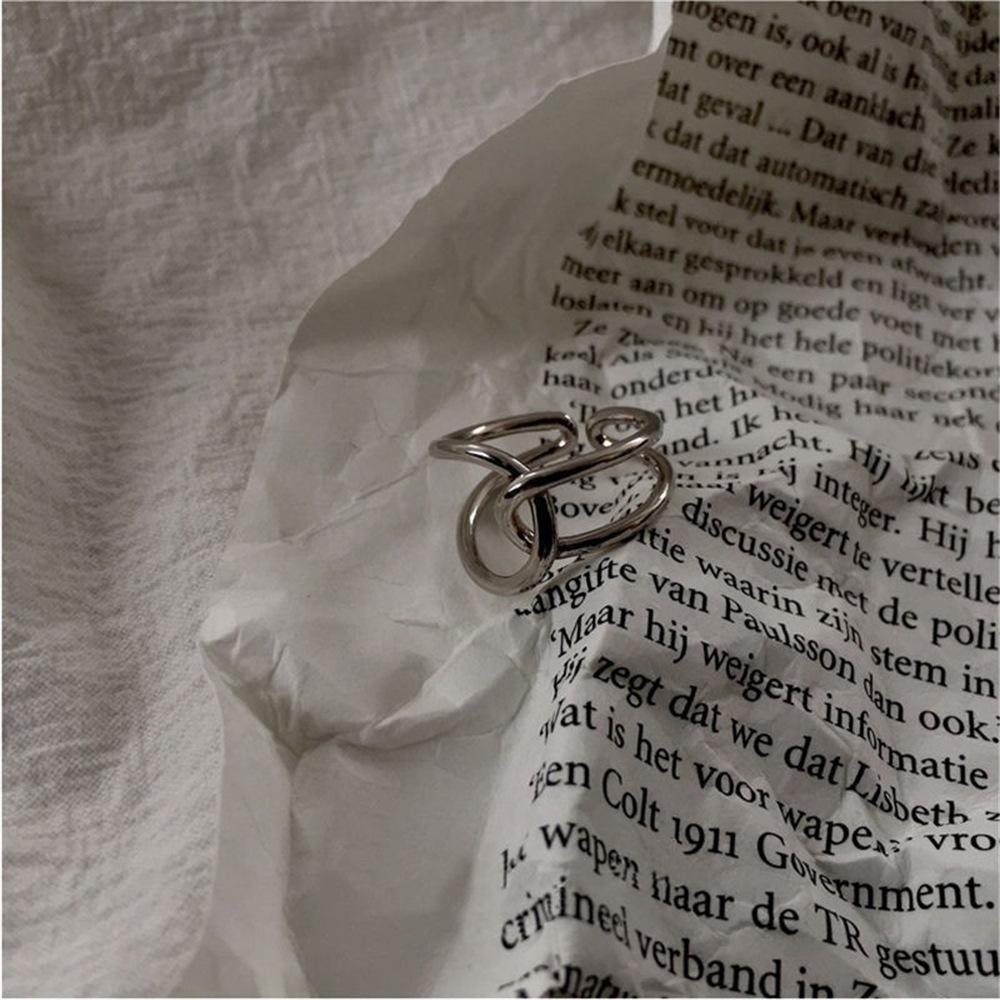 Korean Cross Ring Ins Personality Ring Cold Wind Internet Celebrity Retro Index Finger Ring