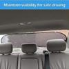 Parasole per auto, protezione UV, pieghevole, per lunotto posteriore, 100x50 cm, universale, con ventose
