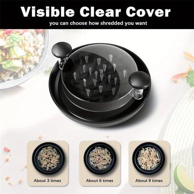 Chicken Shredder Tool Meat Breast Shredding Separation Mincing Grinder Machine With Lid For Shredding Chicken Pork Beef