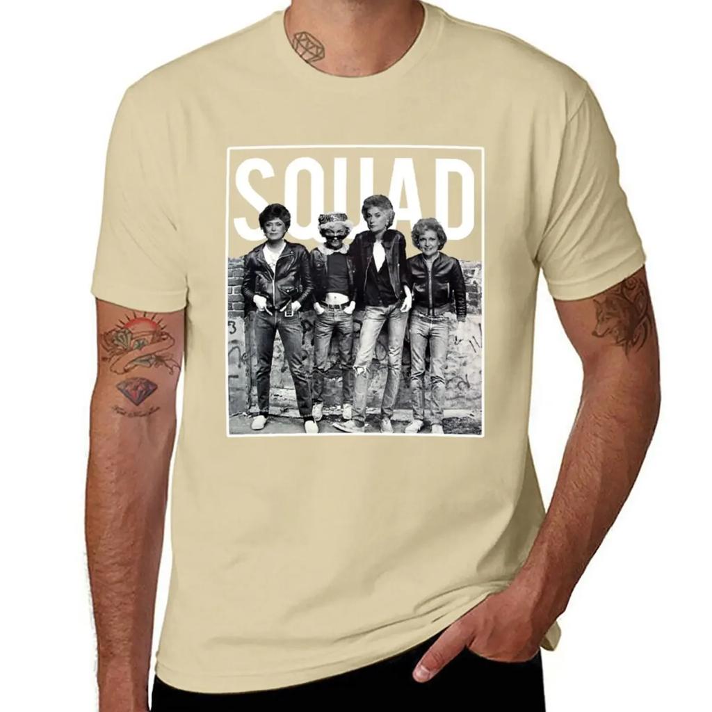 Golden Girls Squad Goals T-Shirt Kawaii Clothes Quick-drying Mens Graphic T-shirts Funny