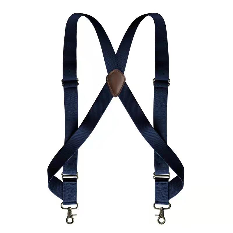 Men's Dual-Hook Outdoor Workwear Suspenders with Side Strap Buckle
