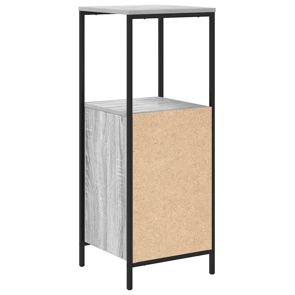 Bathroom Cabinet with Shelves Grey Sonoma 36 X 35 X 95 Cm