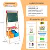 Adjustable Double-Sided Magnetic Drawing Board & Blackboard for Kids - Freestanding, Home Use, Ideal for Primary Students