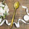 Big Wedding Spoon [2025 Anniversary Version] Approximately 39cm Long, Gold, Perfect for Weddings, Ceremonies, and Parties, Ribbon Included, Boxed, Som
