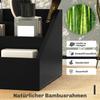 Desk Organizer 2 Drawers Storage Box Office Box Organization Black 33 x 20.5 x 15.5 cm