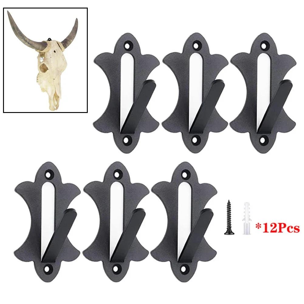 Metal Wall Mounted Hook Bracket for Heavy Skull Decoration Hanging Space Saving Solution for Organizing Collectibles