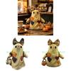 Halloween Decor Pumpkin Ghost Plush Figure With Pp Cotton Filling For Spooky Home Display