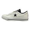 Converse One Star series leather classic and versatile low-top canvas shoes unisex black and white stitching
