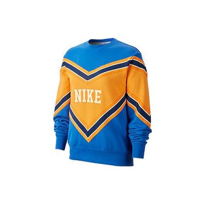 Spliced Fleece-Lined Knit Sweatshirt Men Tops Blue BV2921-480