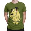 Laughing Muttley Wacky Races Herren-T-Shirts, lässige T-Shirts, kurzärmelig, Rundhalsausschnitt, Baumwolle, Sommeroberteile