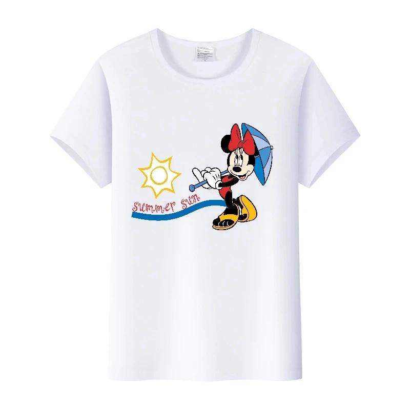 Disney Cartoon Mickey Mouse Print T-Shirt Women Tops Graphic Hippie Cotton Tees Funny Harajuku T-shirt Fashion Female Tshirt