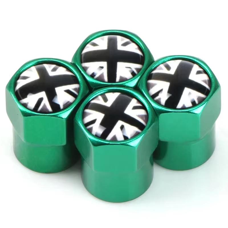 4 st Bilhjul Däckventil Stam Luftventilkåpor För MINI COOPER S JCW F56 F55 F60 R55 R56 R58 R60 R61 Auto Exteriörtillbehör