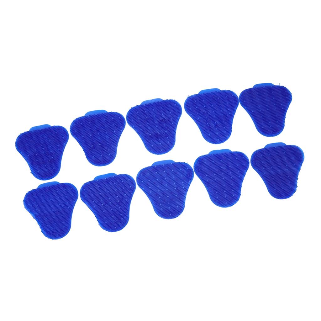 10pcs Urinal Screen Deodorizers Triangle Anti Splash Deodorizer Scented Urinal Screen Mat for Restroom Blue