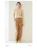 Women's Double-Strand Thick Cable Knit Cashmere Sweater - Long-Sleeved, Mid-Length, Autumn/Winter High-End Base Shirt