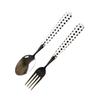 Black Dot Spoon 1P Fork 1P SET