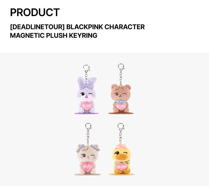 [DEADLINETOUR] BRELOC PLUȘ MAGNETIC CU CARACTER BLACKPINK