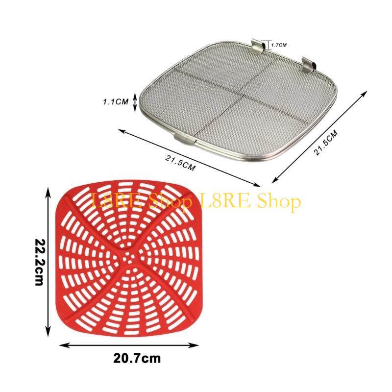 L8RE Silicone Liner Reusable Splatter Shield for Ninjafoodi AG300 AG300C AG301C AG302