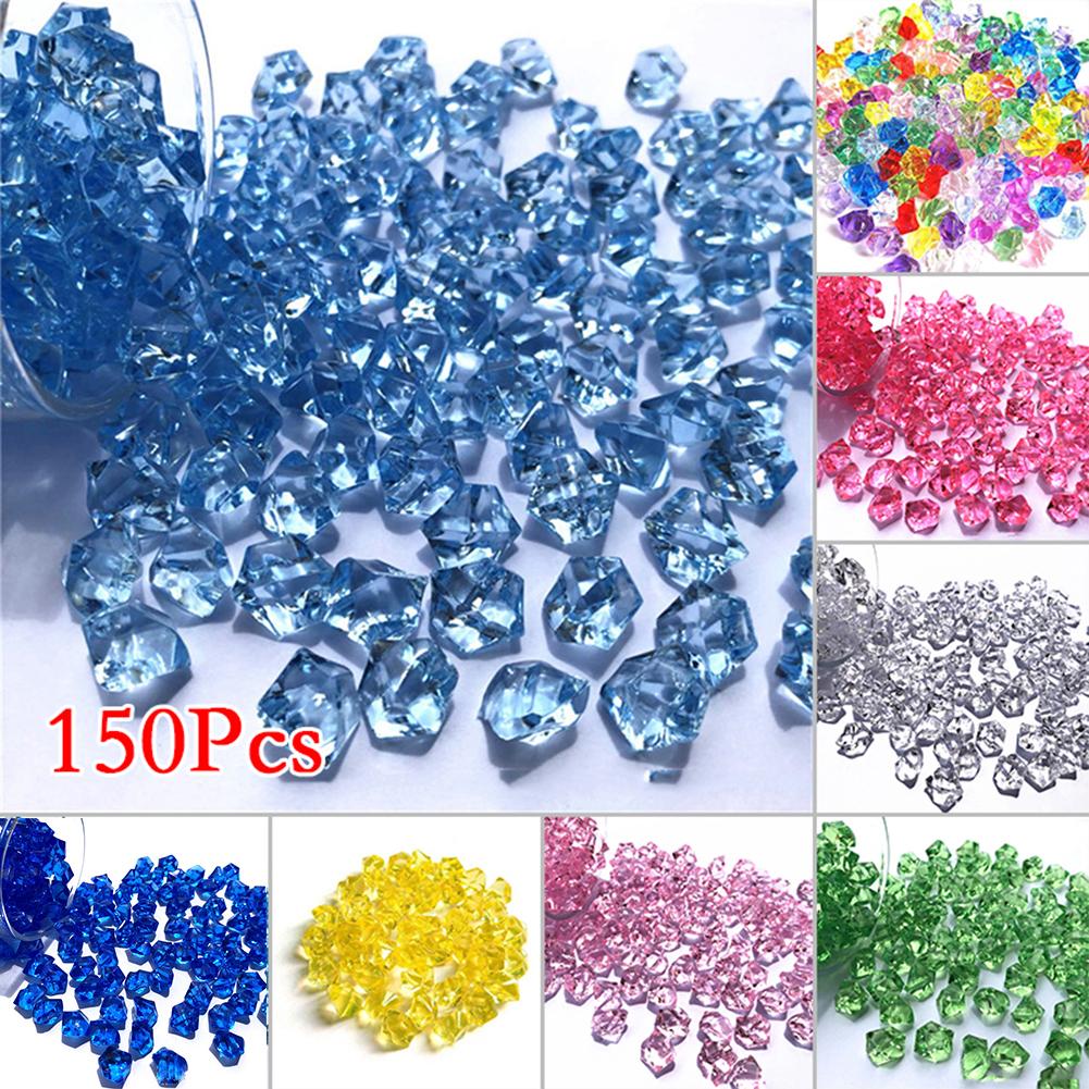For Crystal Clear Acrylic Stones 150pcs Decorative Gems for Home & Event Decor