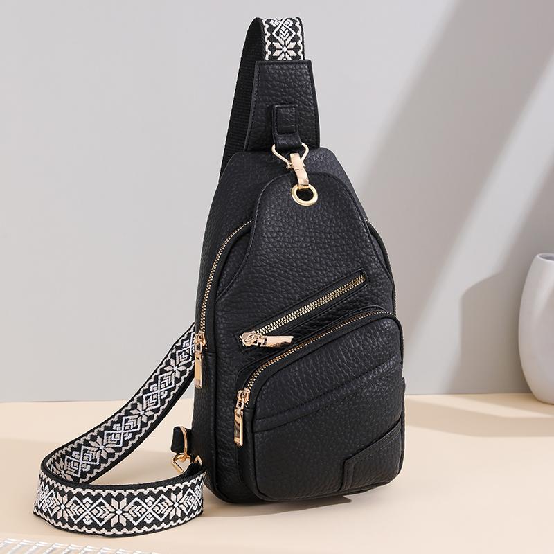 

Women Bag PU Waist Bag Fanny Pack Travel Sports Chest Bag for Woman Girl Crossbody Belt Adjustable Chest Large Capacity 17cm8cm27cm