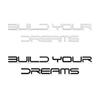 PO2 3D Chrome Metal Car Back Trunk Tailgate Sticker Build Your Dreams  Emblem Badge Decor For BYD Logo HAN TANG ATTO3 E5 E6 S6 S7